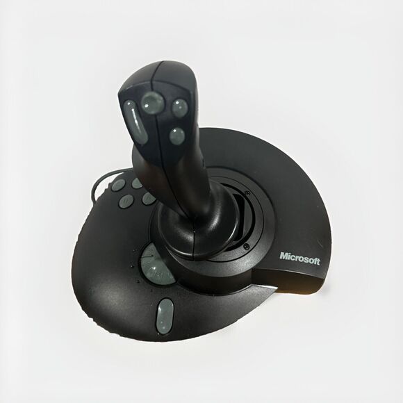 VTG Microsoft Side Winder Force Feedback Pro + Logitech Wingman Joystick Control - Picture 9 of 13